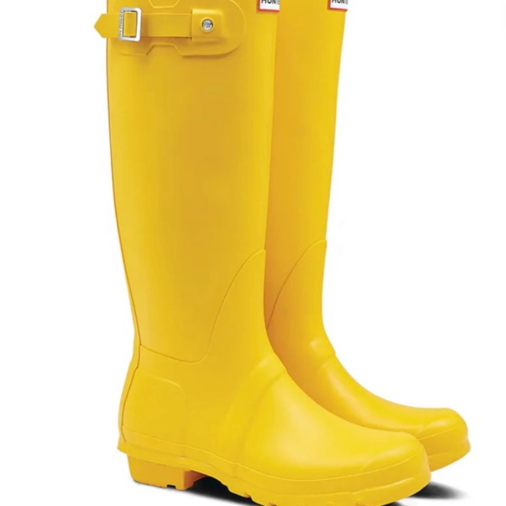Yellow Hunter Boots